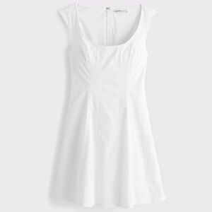 Abercrombie & Fitch White Cap Sleeve Mini Dress